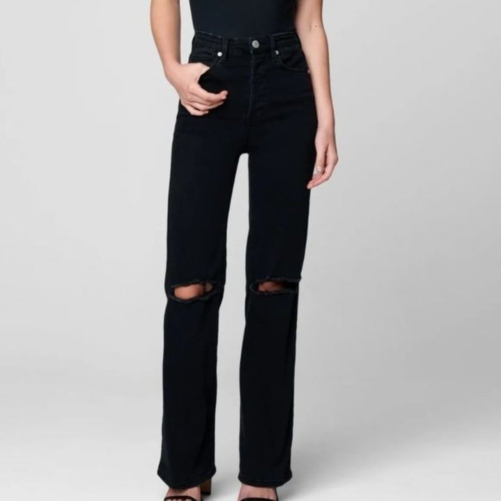 Blank NYC Franklin Wide Leg Jeans Distressed Size 26